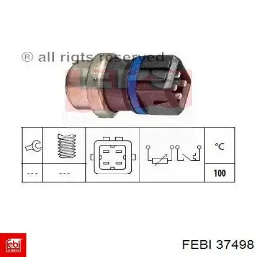 Купити 37498 Febi Датчик температури охолоджуючої рідини