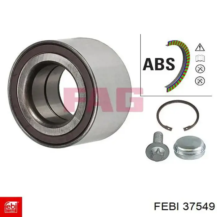 Купити 37549 Febi Підшипник ступиці передньої