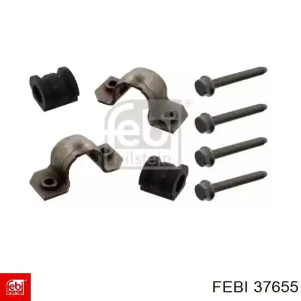 Втулка стабілізатора переднього, комплект Febi 37655 ціна, від 19.16 USD