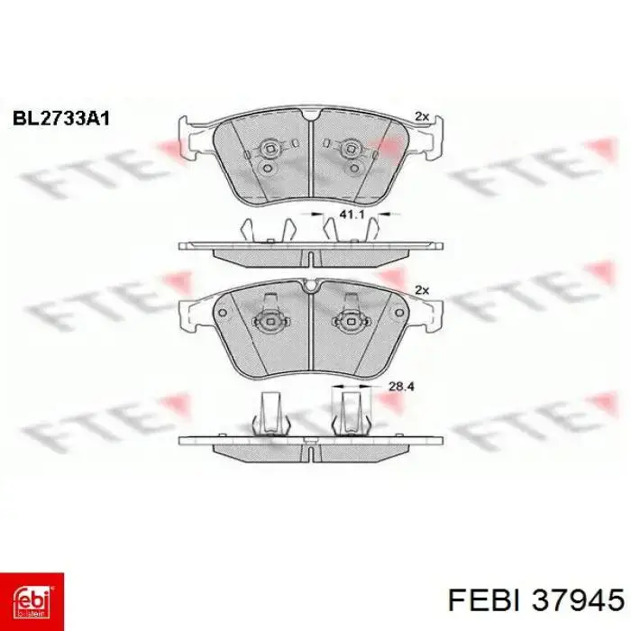Подушка стабілізатора Febi 37945 ціна, від 4.36 USD