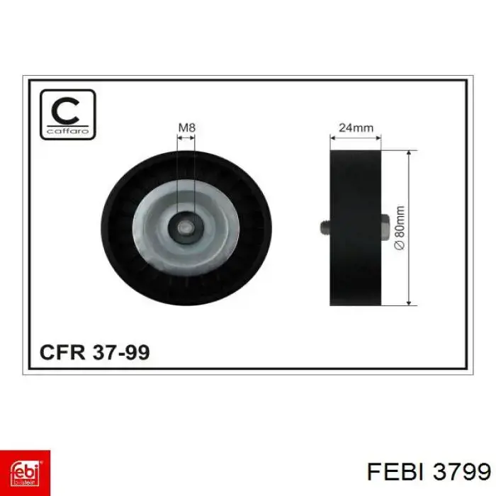 Гайка кріплення колеса Febi 3799 ціна, від 6.85 USD