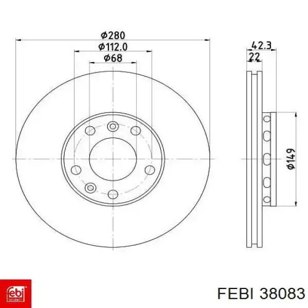 Купити 38083 Febi Шланг/патрубок интеркуллера