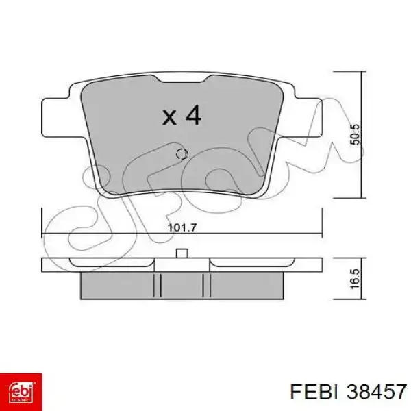 Датчик тиску гальмівної рідини Febi 38457 ціна, від 36.37 USD