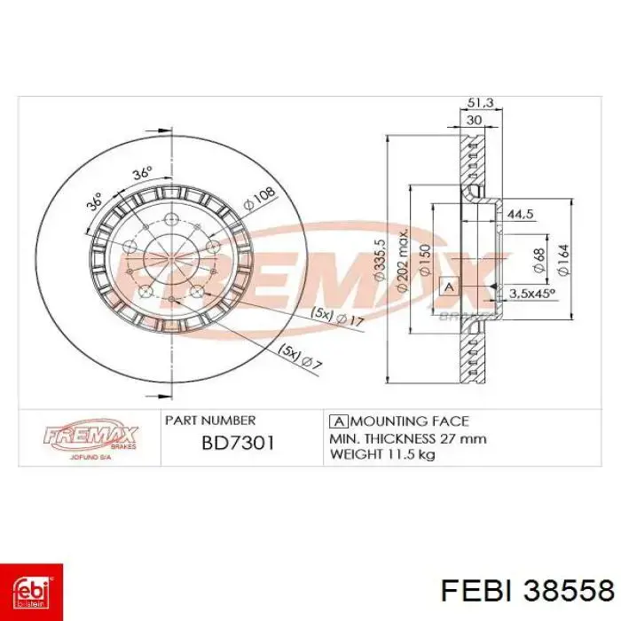 Купити 7N0511359A VAG Буфер-відбійник амортизатора заднього