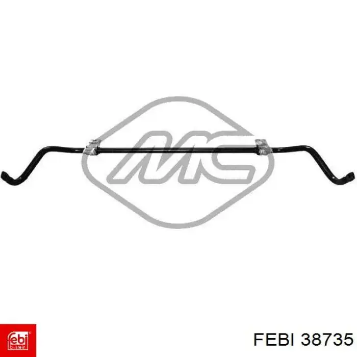 Стабілізатор передній стійкості Febi 38735 ціна, від 28.42 USD