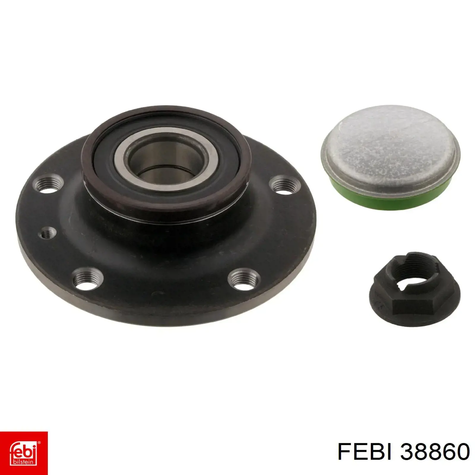 Комплект підшипник маточини передньої Febi 38860 ціна, від 37.97 USD