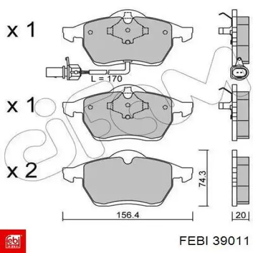 Купити 39011 Febi Буфер-відбійник амортизатора заднього