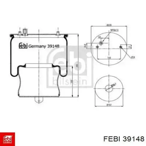 Пневморессора задня Sampa Otomotiv‏ SP556604K ціна, від 65.04 USD