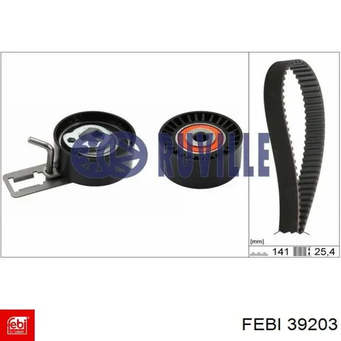 Комплект ГРМ Febi 39203 ціна, від 83.04 USD
