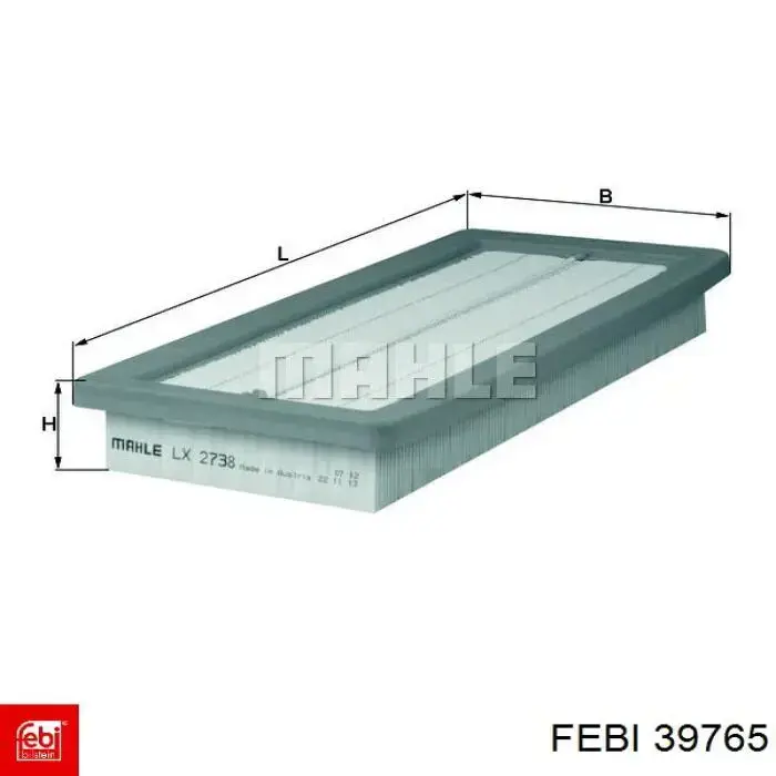 Елемент повітряного фільтра Febi 39765 ціна, від 7.04 USD