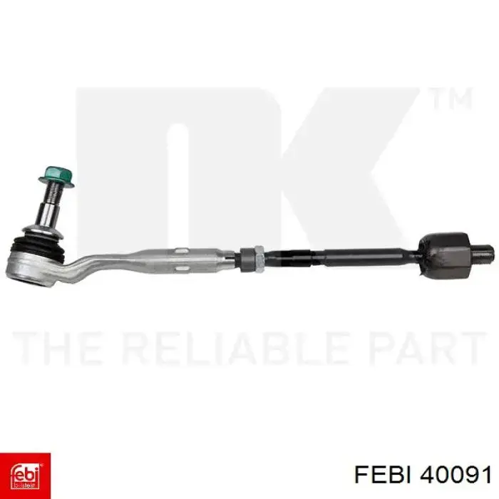 Тяга рульова в зборі, ліва Febi 40091 ціна, від 30.60 USD