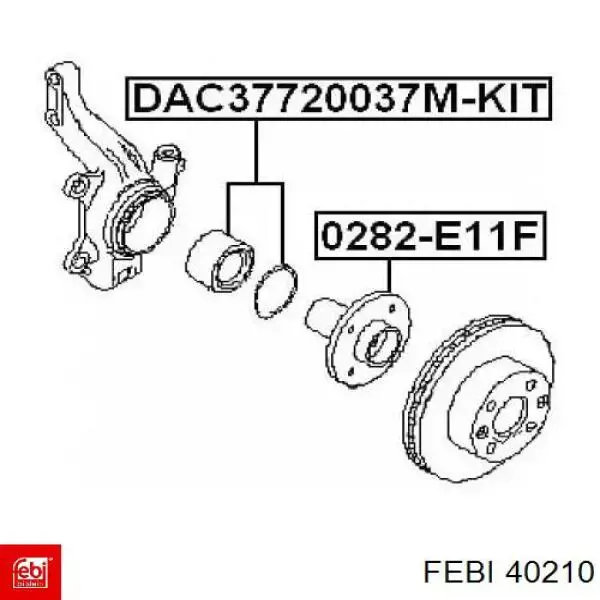 40210 Febi Ролик натягувач