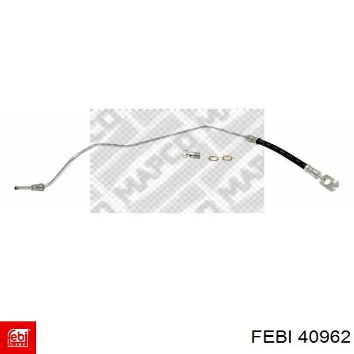 Шланг гальмівний задній, правий Febi 40962 ціна, від 22.38 USD