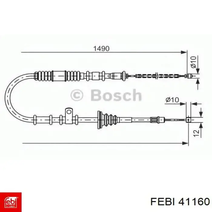 Подушка стабілізатора Febi 41160 ціна, від 3.72 USD