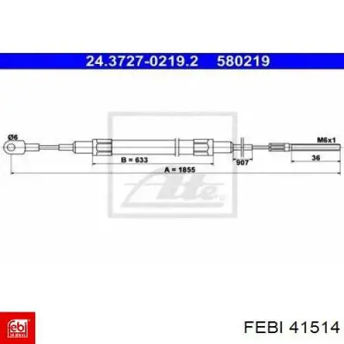 Прокладка стабільзатора заднього Febi 41514