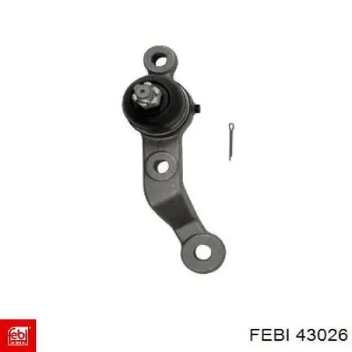 Кульова опора, нижня, ліва Febi 43026 ціна, від 24.34 USD