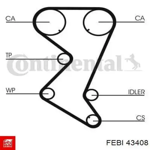 Ручка відкриття капота Febi 43408 ціна, від 20.54 USD