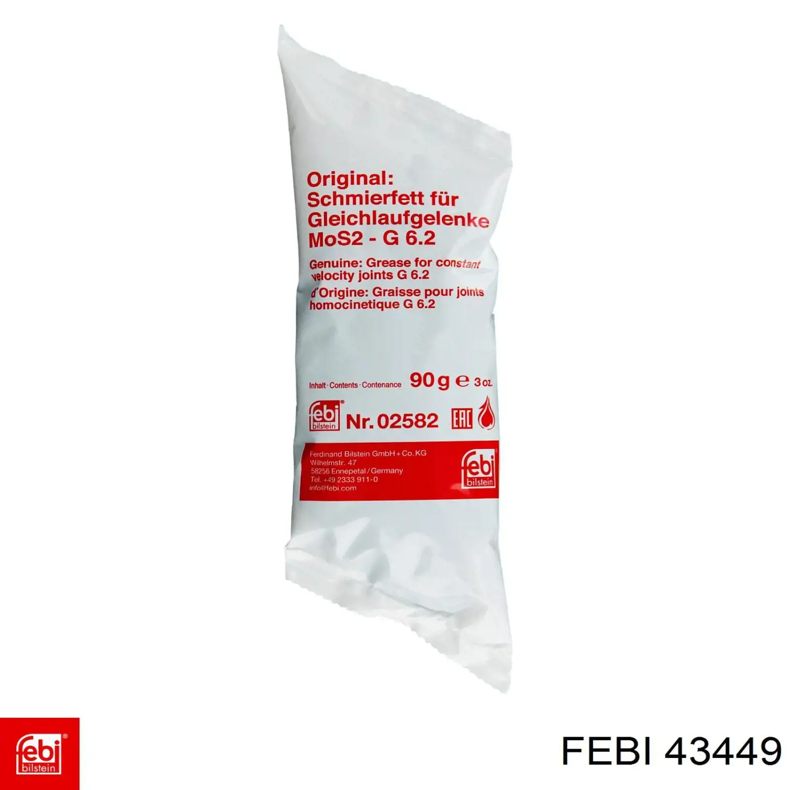 Пильник ШРУСа зовнішній 43449 Febi