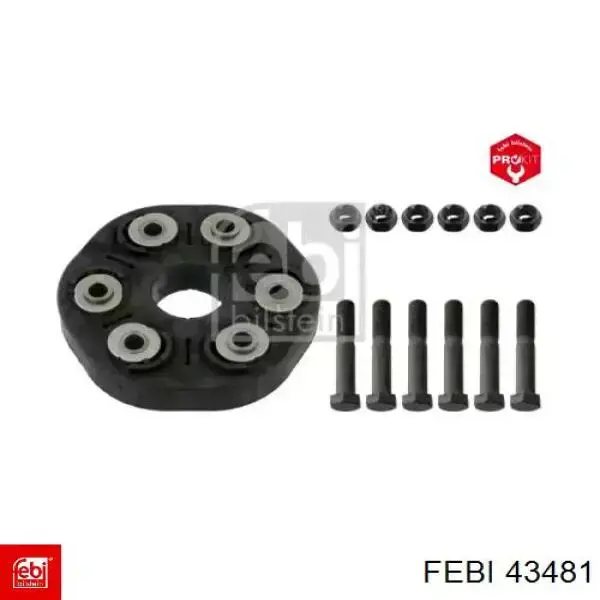 Купити 43481 Febi Муфта кардана еластична, передня