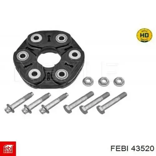 Муфта кардана еластична, задня Febi 43520 ціна, від 79.51 USD