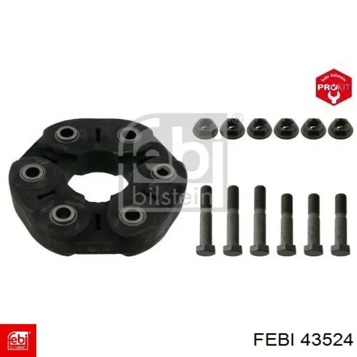 Купити 43524 Febi Муфта кардана еластична, передня