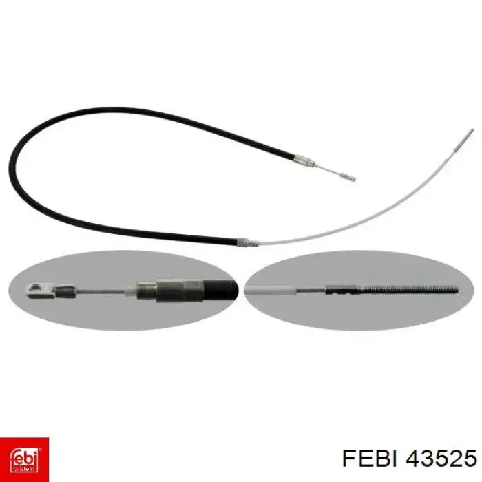 Тяга рульова в зборі, ліва Febi 43525 ціна, від 41.31 USD