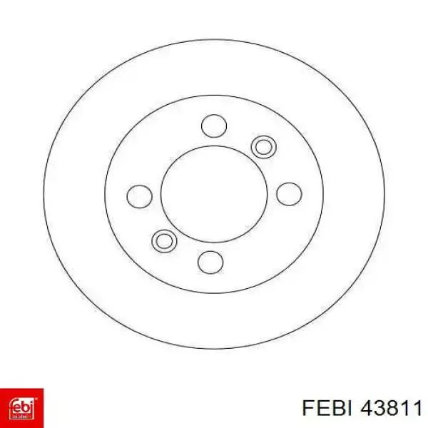 Диск гальмівний задній Febi 43811