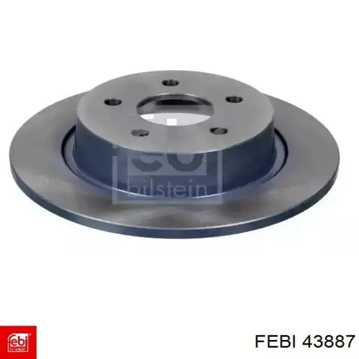 Купити 43887 Febi Диск заднього гальма
