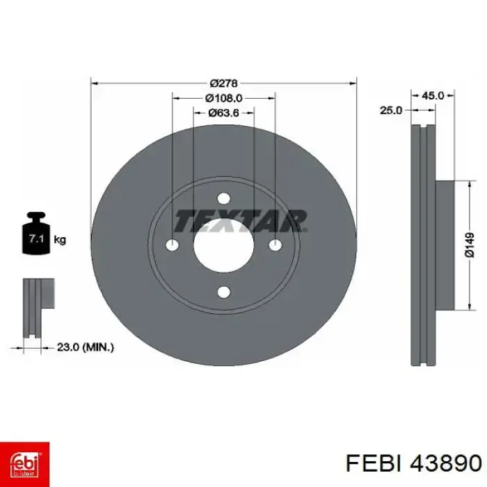 Гальмівні диски передні C3G052ABE ABE