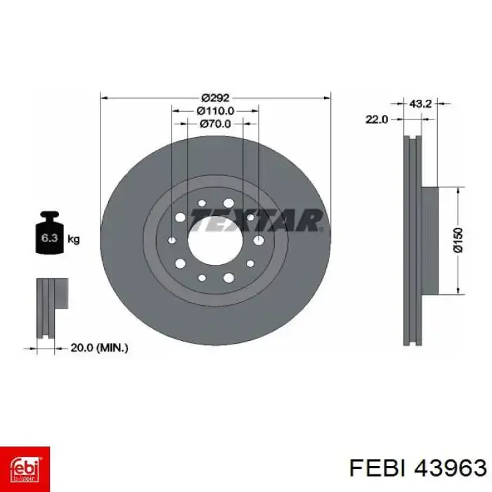 Задні дискові гальма Ferodo DDF3085C ціна, від 39.48 USD