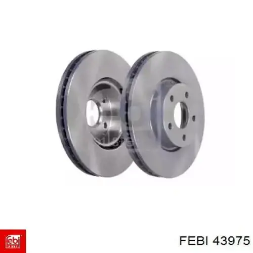 Диск переднього гальма Febi 43975 ціна, від 52.02 USD