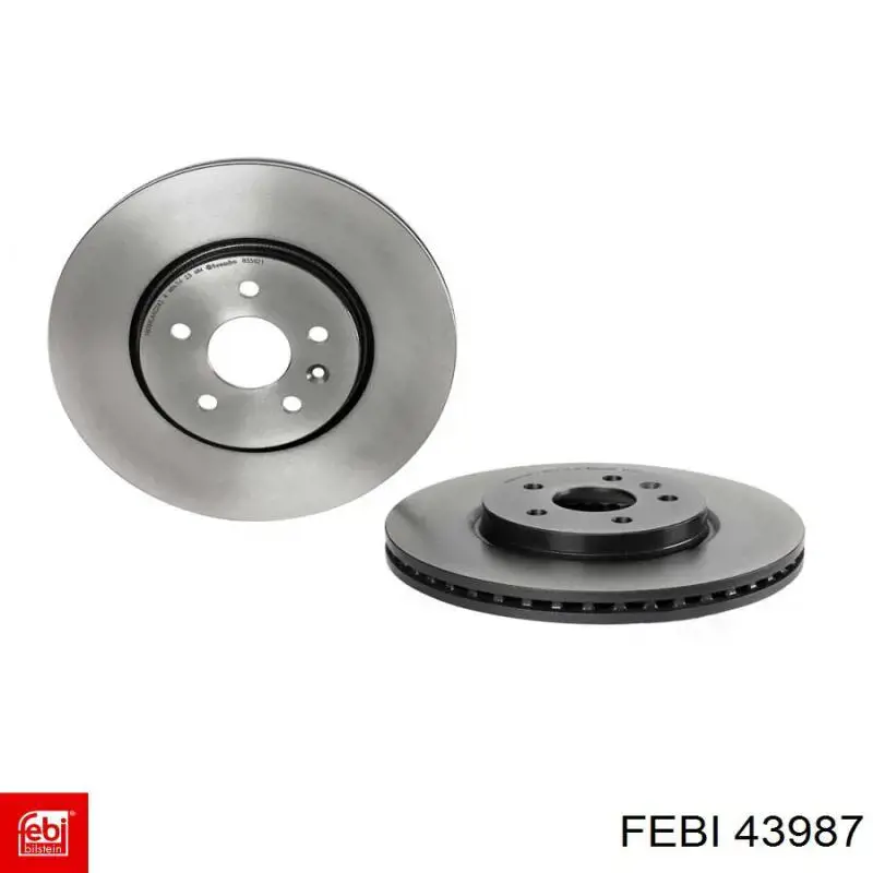 Диск переднього гальма Febi 43987 ціна, від 53.35 USD