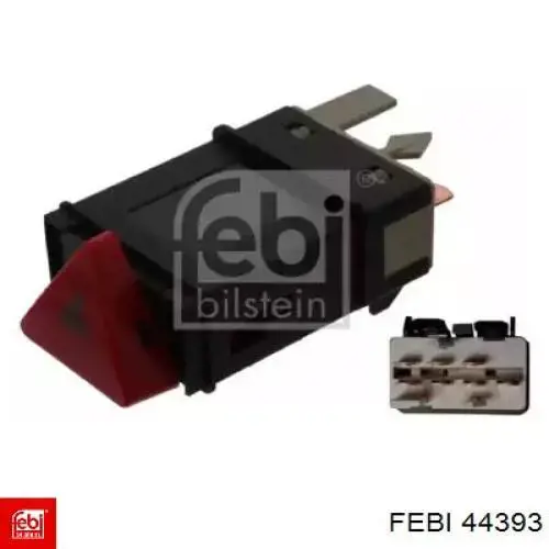 Кнопка включення аварійної сигналізації Febi 44393 ціна, від 21.12 USD