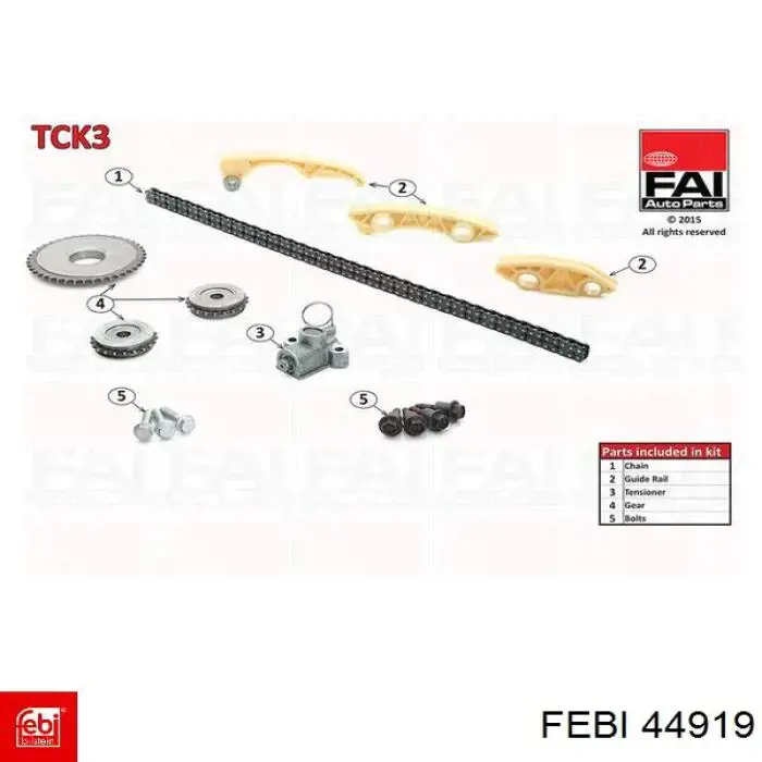 Ланцюг ГРМ, комплект Freccia TK081036 ціна, від 89.24 USD