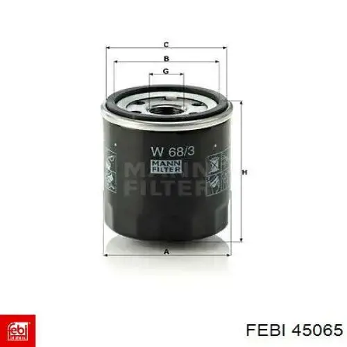 45065 Febi Шланг гальмівний задній