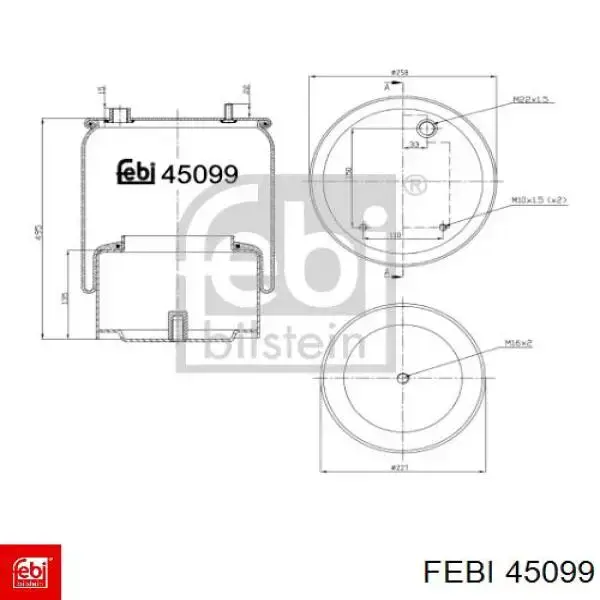 Пневмоподушка задня Sampa Otomotiv‏ SP5583610