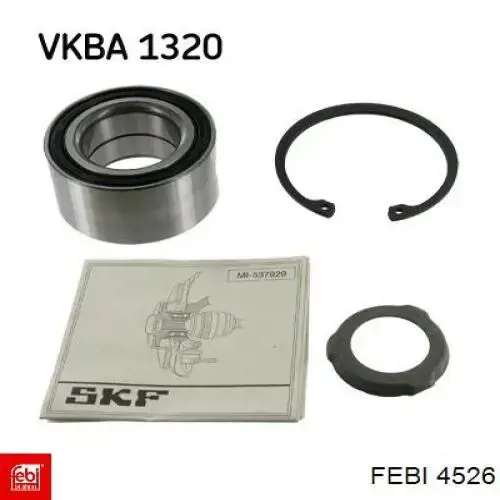 Підшипник маточини передньої/задньої Febi 4526 ціна, від 15.78 USD
