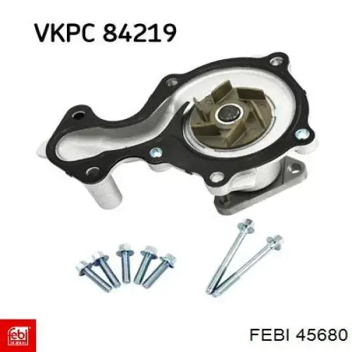 Водяний насос охолодження, з корпусом Ford 1844732