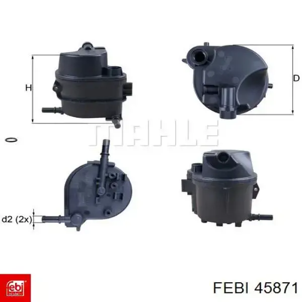Купити 45871 Febi Фільтр-відстійник палива грубої очистки