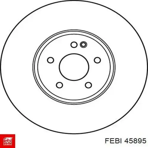 Диск переднього гальма Febi 45895 ціна, від 70.85 USD