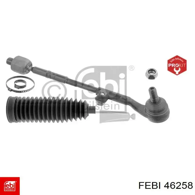 46258 Febi Тяга рульова в зборі, права