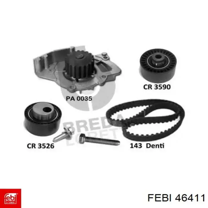 Купити 46411 Febi ГРМ ремень