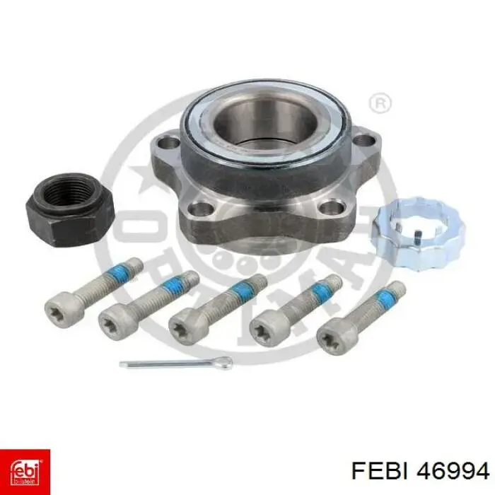 Комплект підшипник маточини передньої Febi 46994 ціна, від 37.11 USD