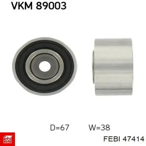 Купити 47414 Febi Ролик паразитний ГРМ