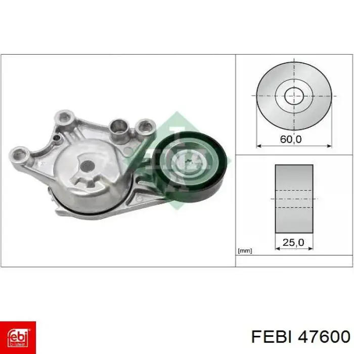 Купити 47600 Febi Ролик паразитний ГРМ