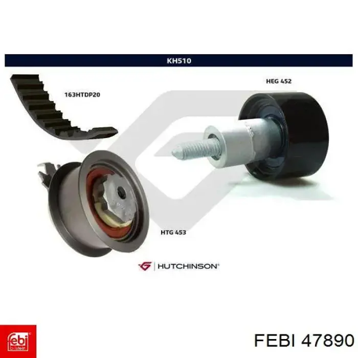 Купити 47890 Febi ГРМ ремень
