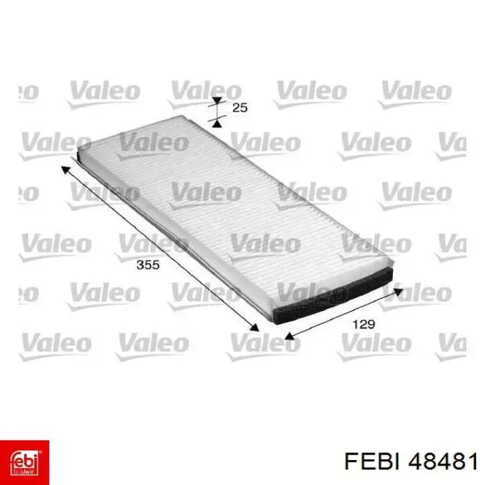 Фільтр повітряний обігрівача Febi 48481 ціна, від 4.32 USD