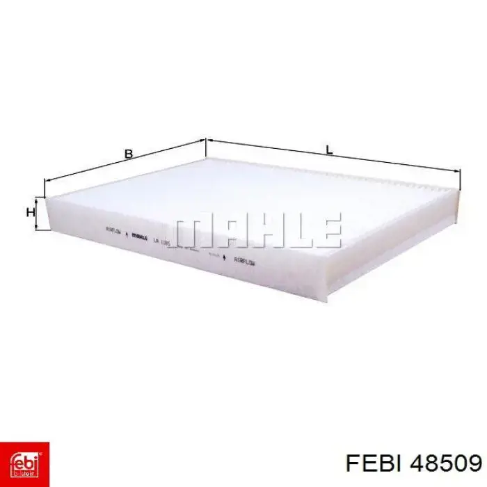 Фільтр повітряний обігрівача Febi 48509 ціна, від 14.61 USD
