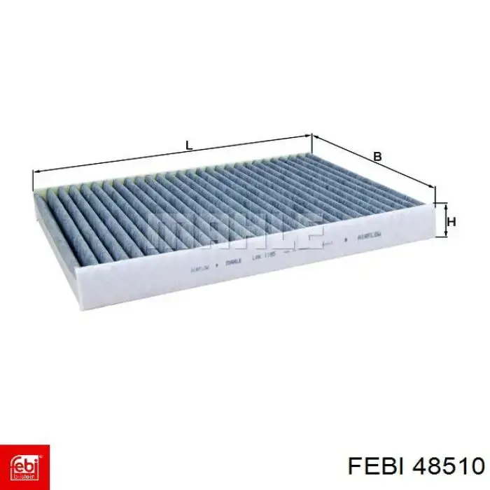 Фільтр повітряний обігрівача Febi 48510 ціна, від 13.70 USD