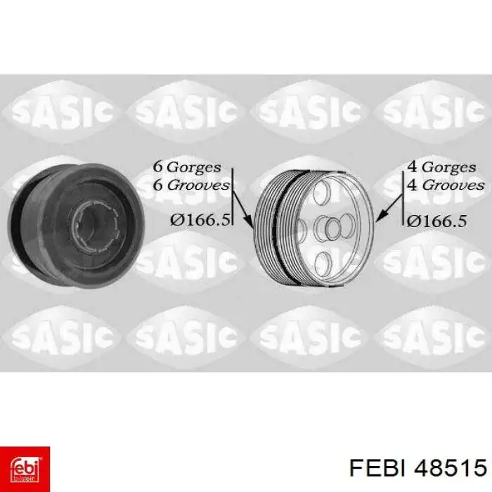 Елемент повітряного фільтра Febi 48515 ціна, від 15.59 USD